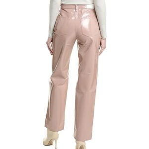 Glossy Pink Leather Pants